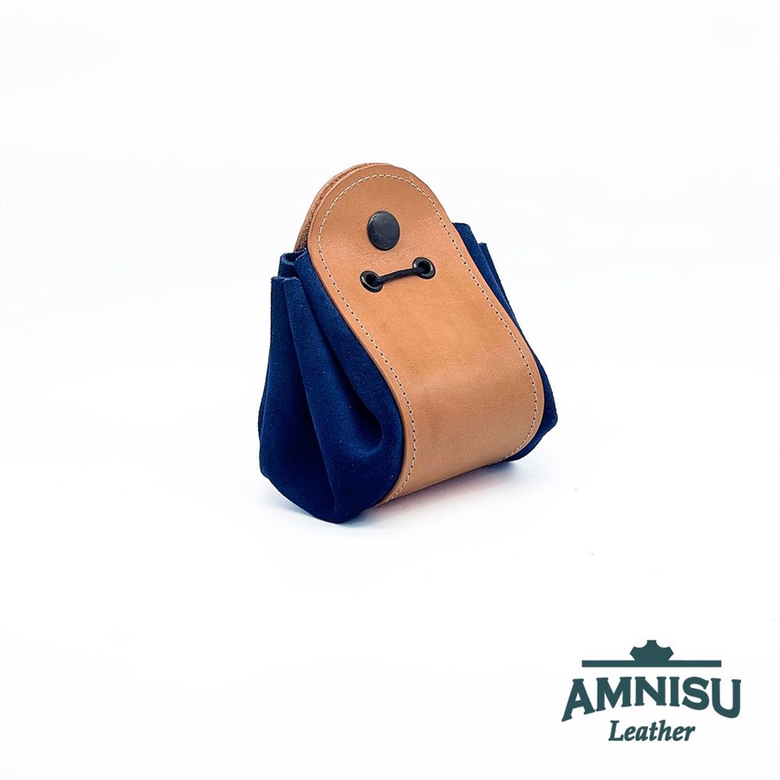 Bézs - sötétkék bőr 2in1 szütyő és kockatálca M3019-6001 - játék & sport - szerepjáték - Meska.hu