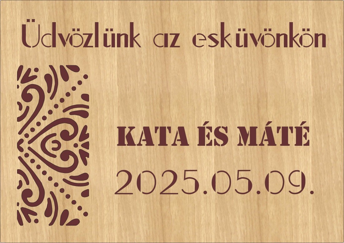 Fa Esküvői Üdvözlő Tábla � Személyre Szabott Dekoráció - esküvő - dekoráció - ültetési rend - Meska.hu