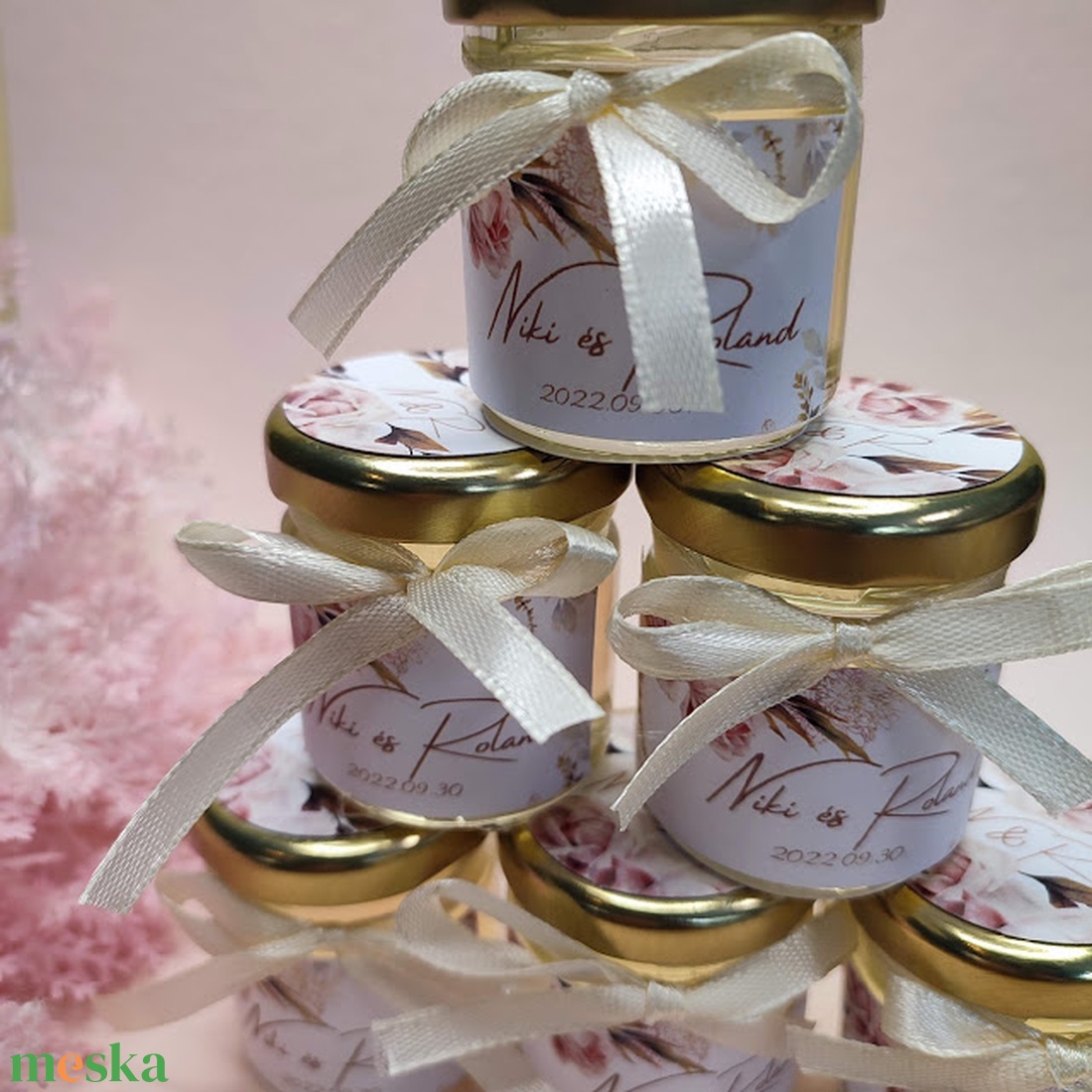 MINIMÉZ, Esküvői köszönőajándék, Rózsa mintás miniméz - esküvő - emlék & ajándék - köszönőajándék - Meska.hu MINIMÉZ, Esküvői köszönőajándék, Rózsa mintás miniméz - esküvő - emlék & ajándék - köszönőajándék - Meska.hu