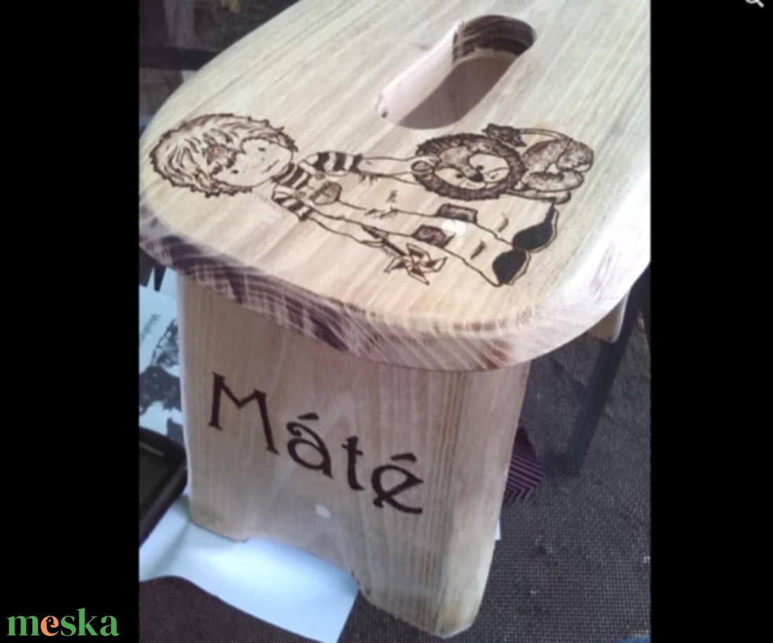 Mese sámli  - otthon & életmód - babaszoba, gyerekszoba - gyerek szék, sámli - Meska.hu