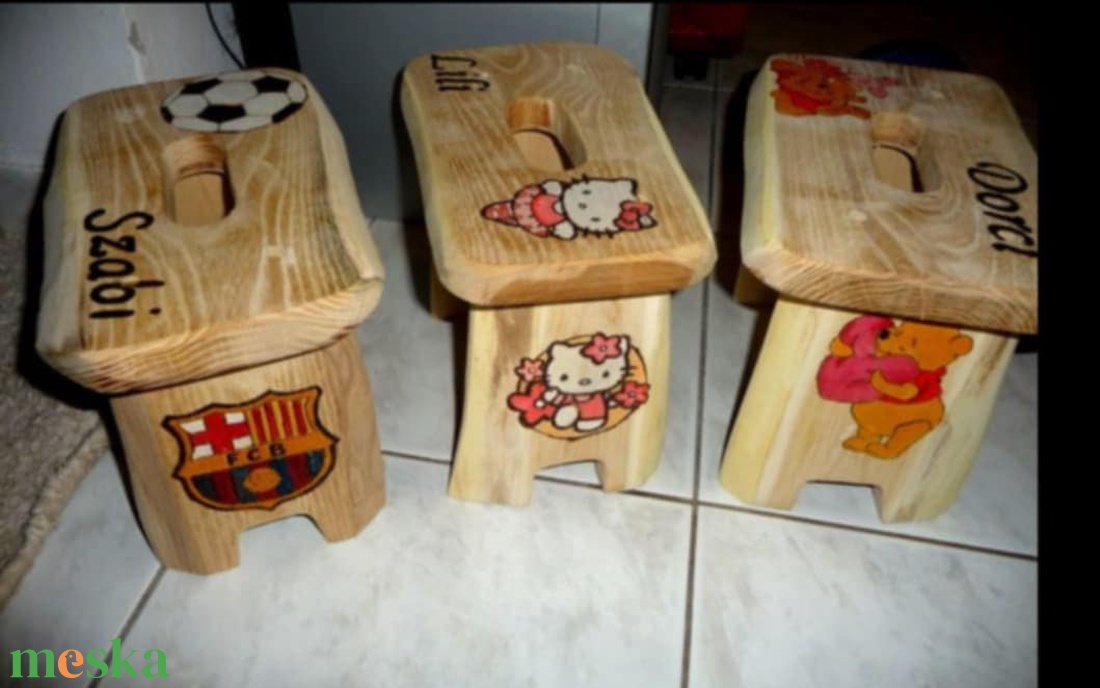 Mese sámli  - otthon & életmód - babaszoba, gyerekszoba - gyerek szék, sámli - Meska.hu