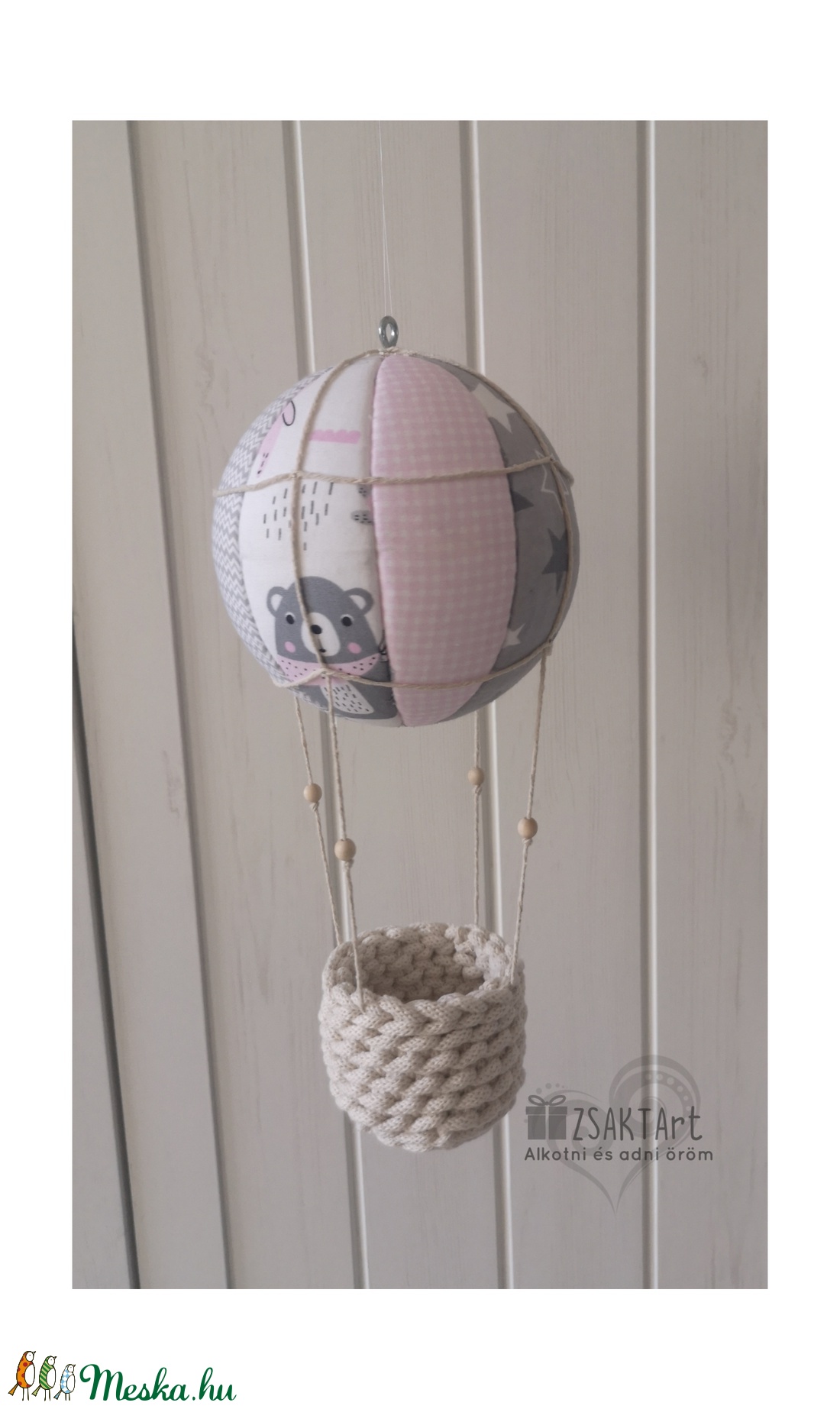 Hőlégballon gyerekszoba dekoráció  - otthon & életmód - dekoráció - Meska.hu