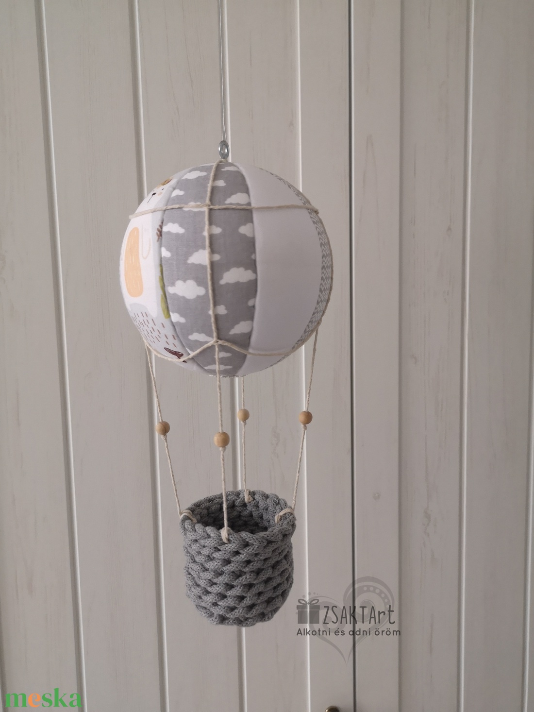 Hőlégballon gyerekszoba dekoráció  - otthon & életmód - dekoráció - Meska.hu