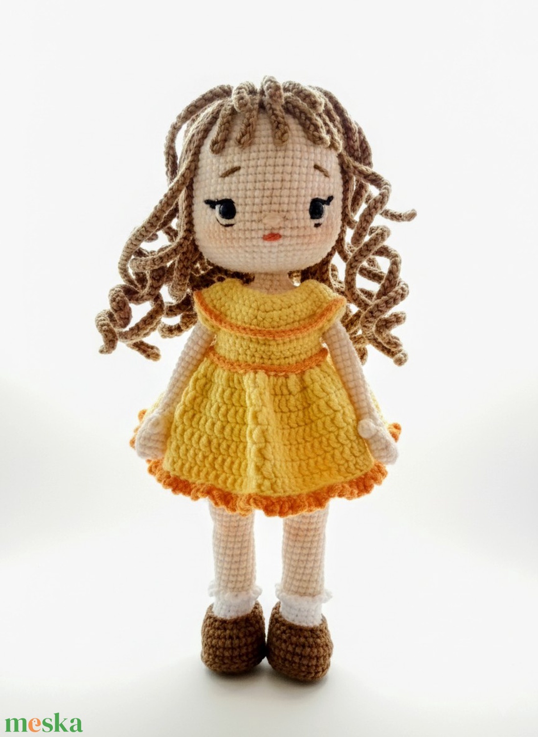 Sárga ruhás baba - játék & sport - baba & babaház - baba - Meska.hu