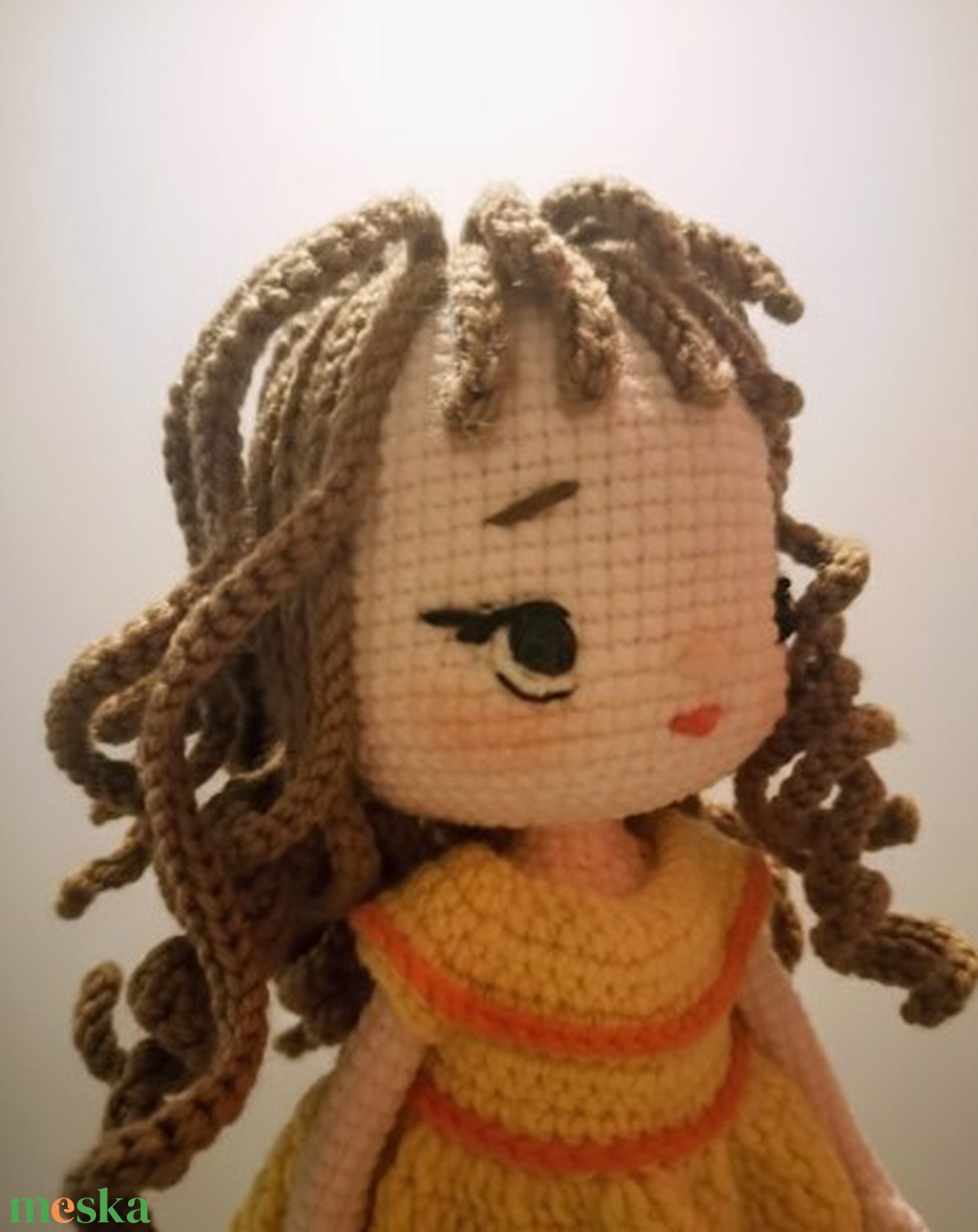 Sárga ruhás baba - játék & sport - baba & babaház - baba - Meska.hu