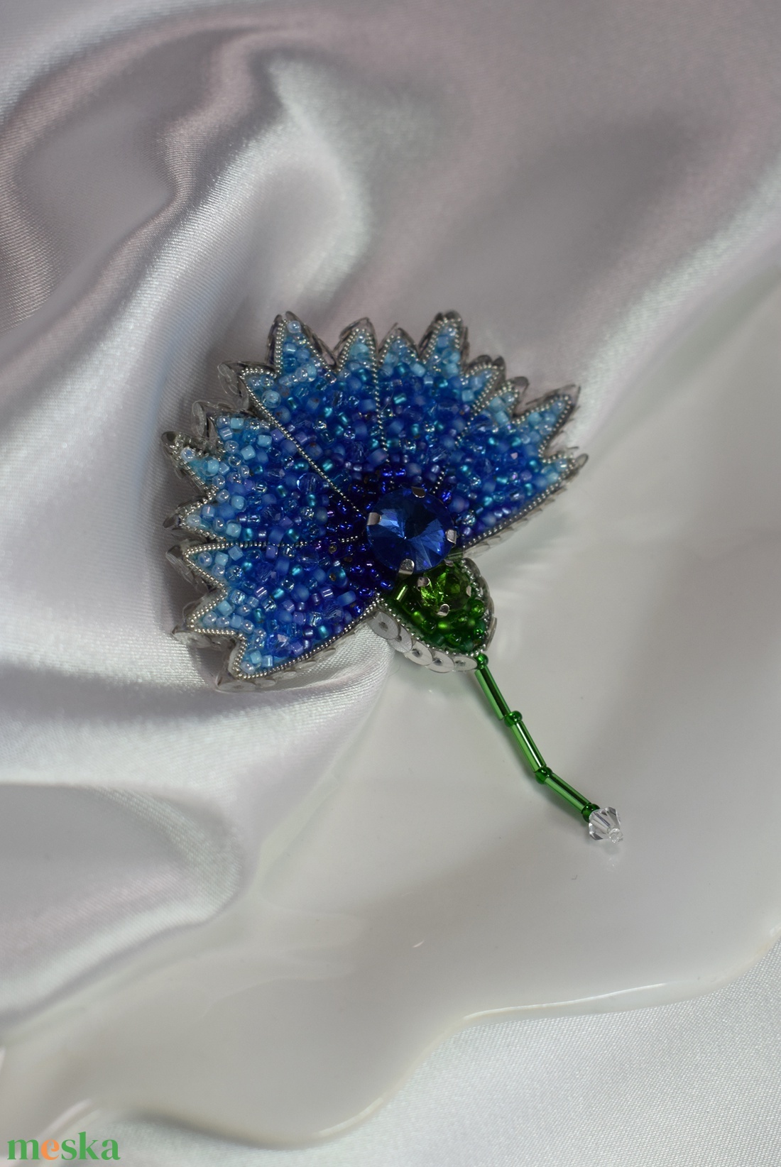 Búzavirág bross - ékszer - kitűző és bross - Meska.hu Búzavirág bross - ékszer - kitűző és bross - Meska.hu