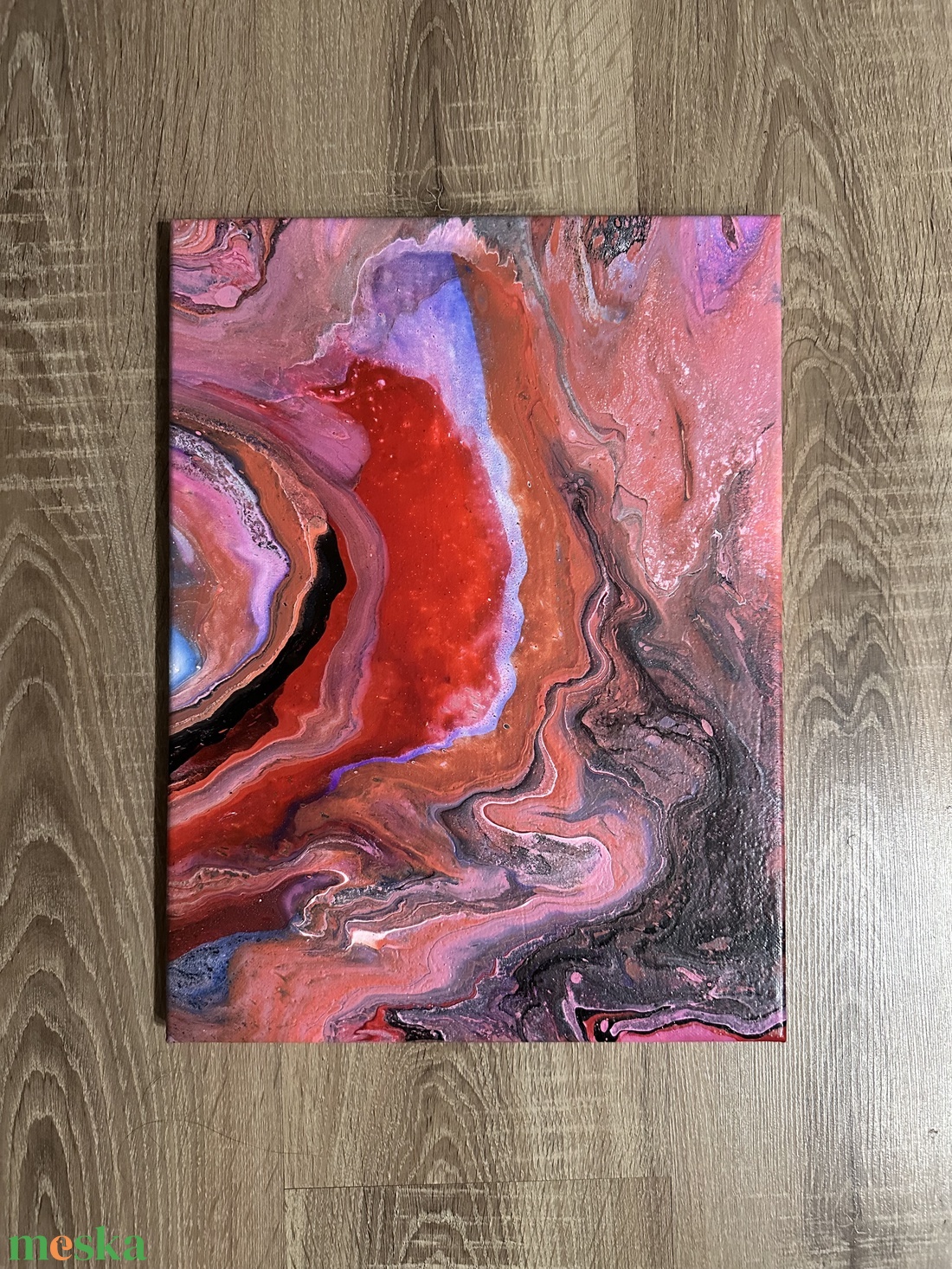 Akril �kavalkád fluid art festmény - művészet - festmény - akril - Meska.hu