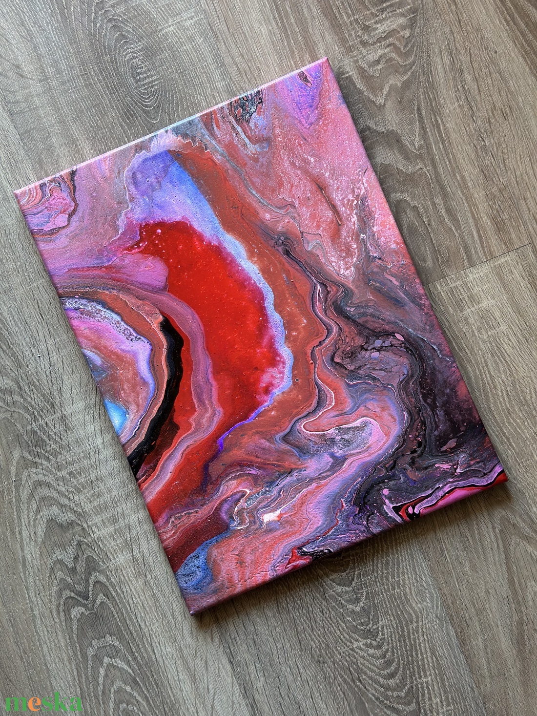 Akril �kavalkád fluid art festmény - művészet - festmény - akril - Meska.hu