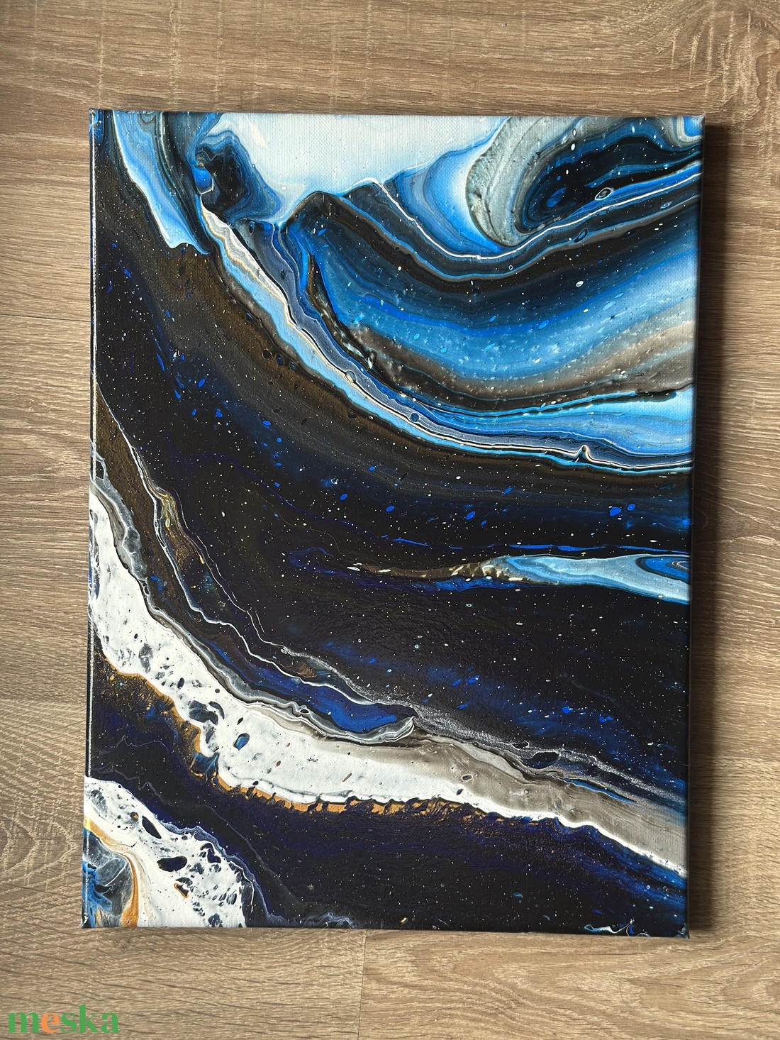 �Galaxis akril festmény - művészet - festmény - akril - Meska.hu