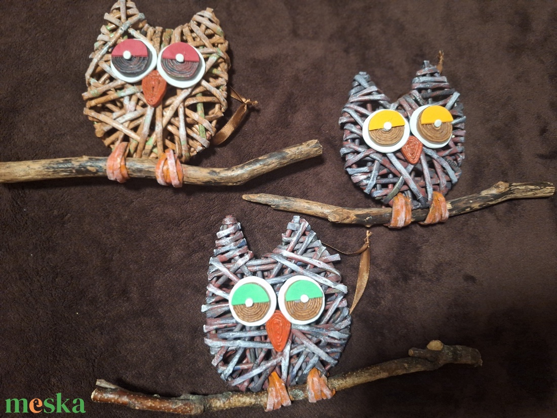 Bagoly ajtódísz,kopogtató - otthon & életmód - dekoráció - ajtó- és ablak dekoráció - ajtódísz & kopogtató - Meska.hu