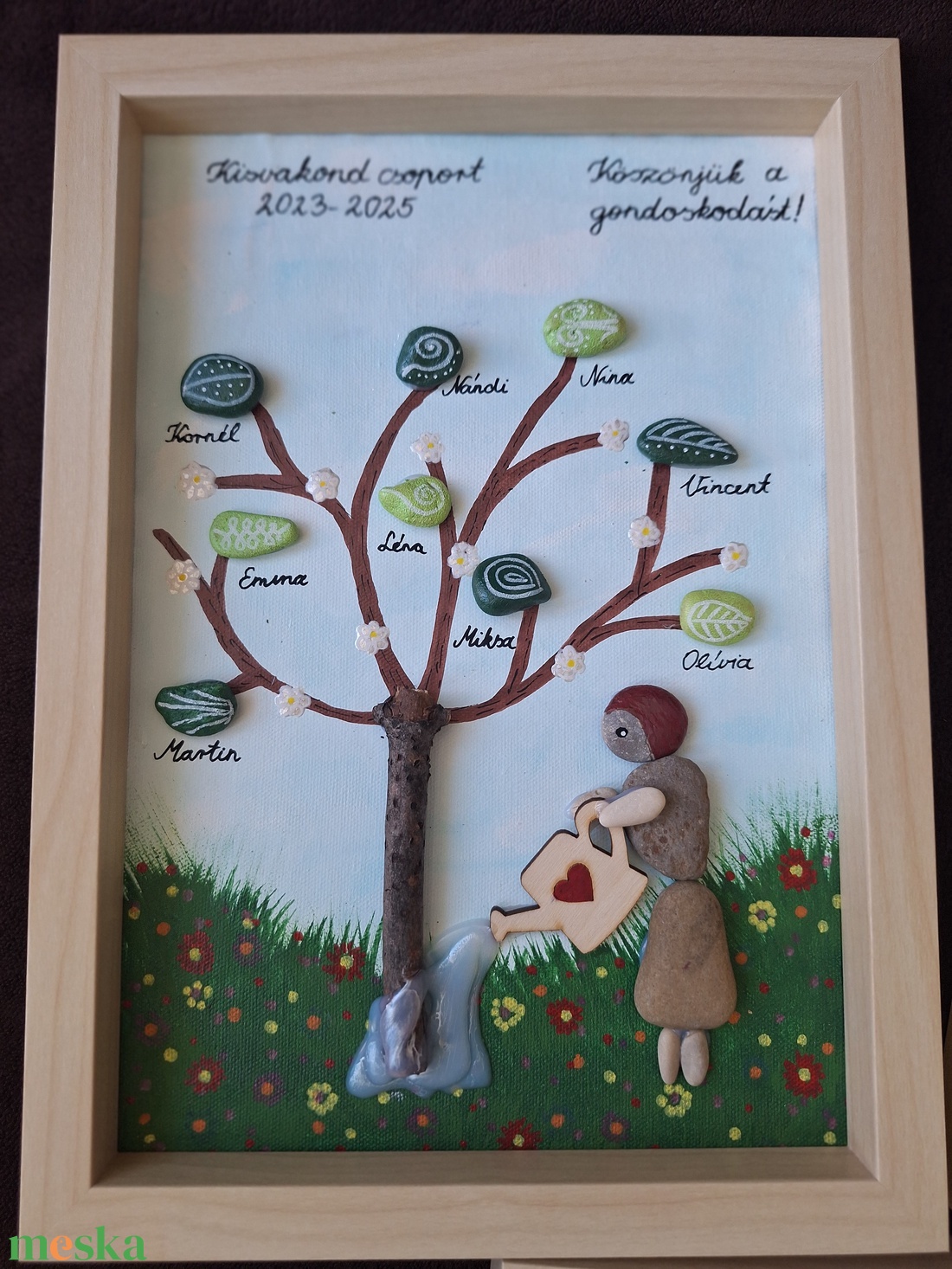 Bölcsis,ovis búcsúajándék a gondozóknak  - otthon & életmód - dekoráció - kép & falikép - kavics kép - Meska.hu