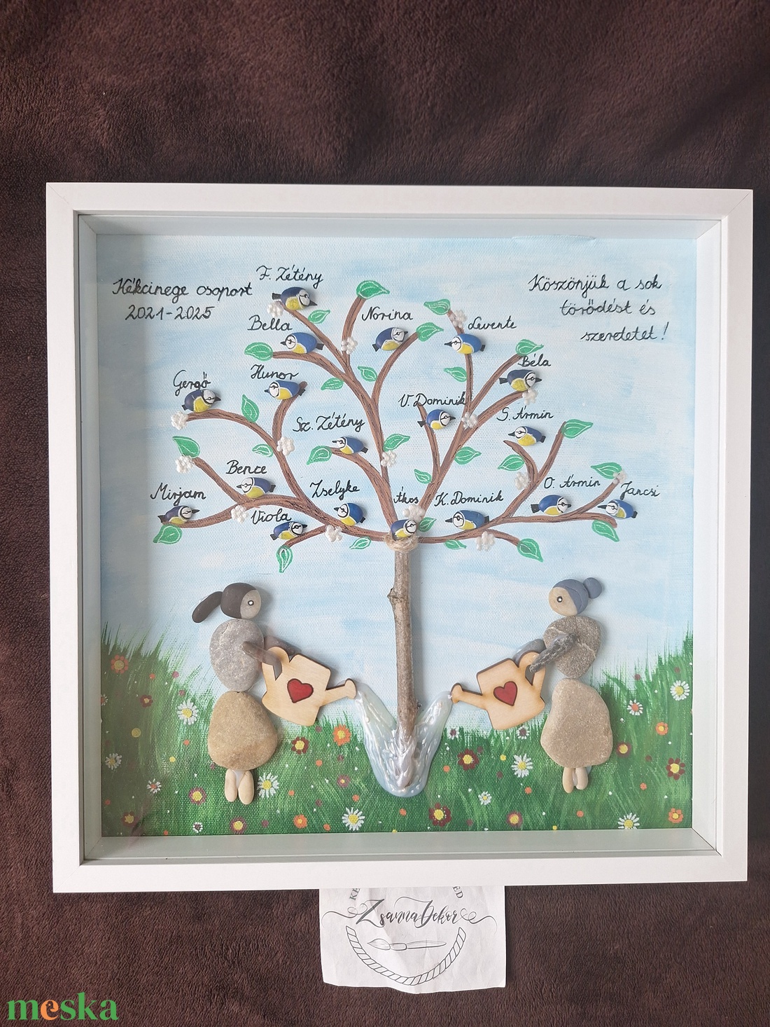 Bölcsis,ovis búcsúajándék a gondozóknak  - otthon & életmód - dekoráció - kép & falikép - kavics kép - Meska.hu