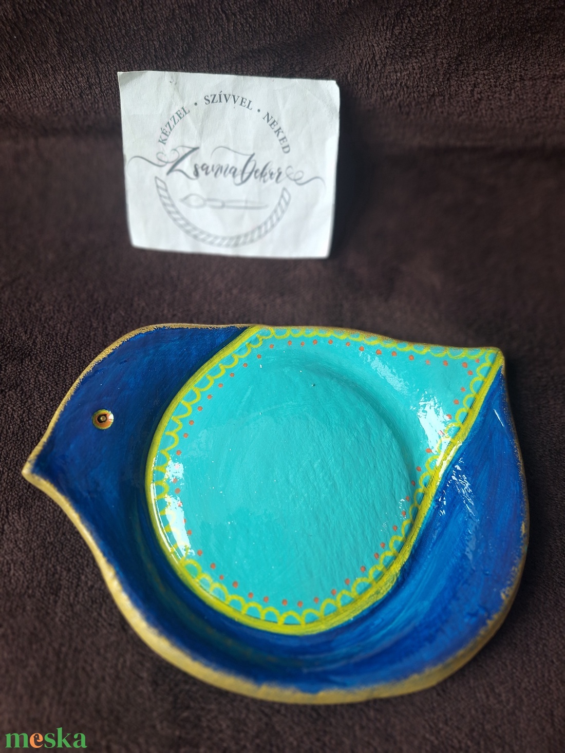 Madárka mécsestartó, ékszertartó, tálka - ékszer - ékszertartó - ékszertartó tál - Meska.hu