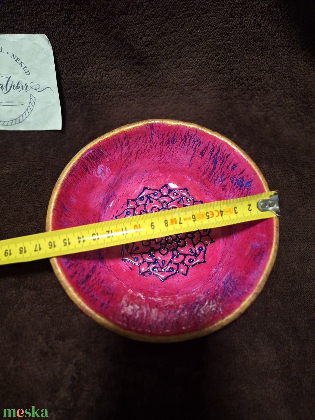 Mandala mintás ékszertartó, tálka, mécsestartó - ékszer - ékszertartó - ékszertartó tál - Meska.hu