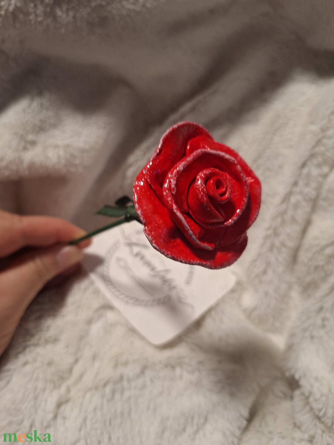 Kerámia virág - otthon & életmód - virágdekoráció - virágok - szálas virág - Meska.hu