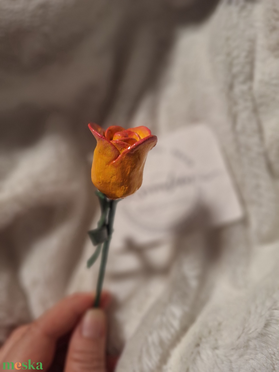 Kerámia virág - otthon & életmód - virágdekoráció - virágok - szálas virág - Meska.hu