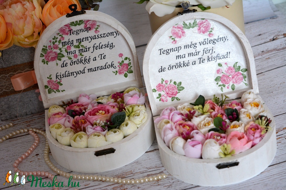 2 Szülőköszöntő vintage ládika - - Meska.hu 2 Szülőköszöntő vintage ládika - - Meska.hu