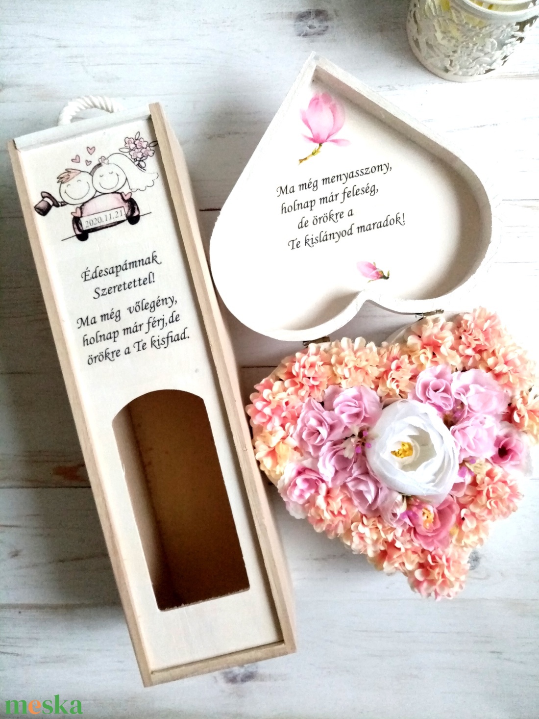 Ma még Menyasszony, vőlegény garnitűra - esküvő - emlék & ajándék - szülőköszöntő ajándék - Meska.hu