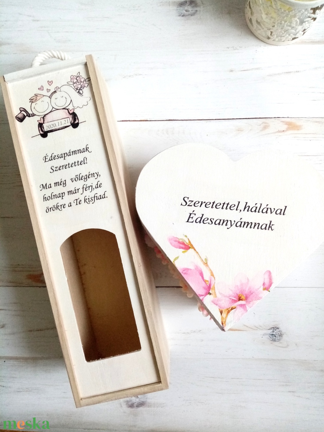 Ma még Menyasszony, vőlegény garnitűra - esküvő - emlék & ajándék - szülőköszöntő ajándék - Meska.hu