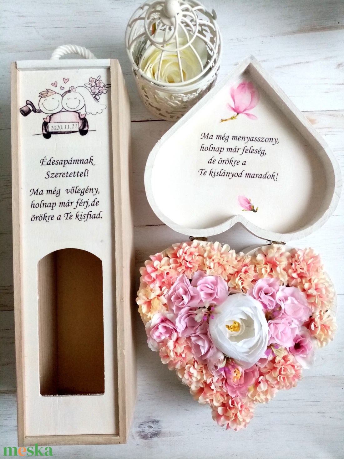 Ma még Menyasszony, vőlegény garnitűra - esküvő - emlék & ajándék - szülőköszöntő ajándék - Meska.hu