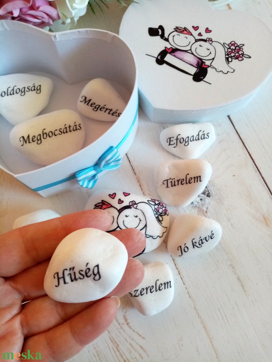 Jó Házasság alapkövei nászajándék - esküvő - emlék & ajándék - nászajándék - Meska.hu