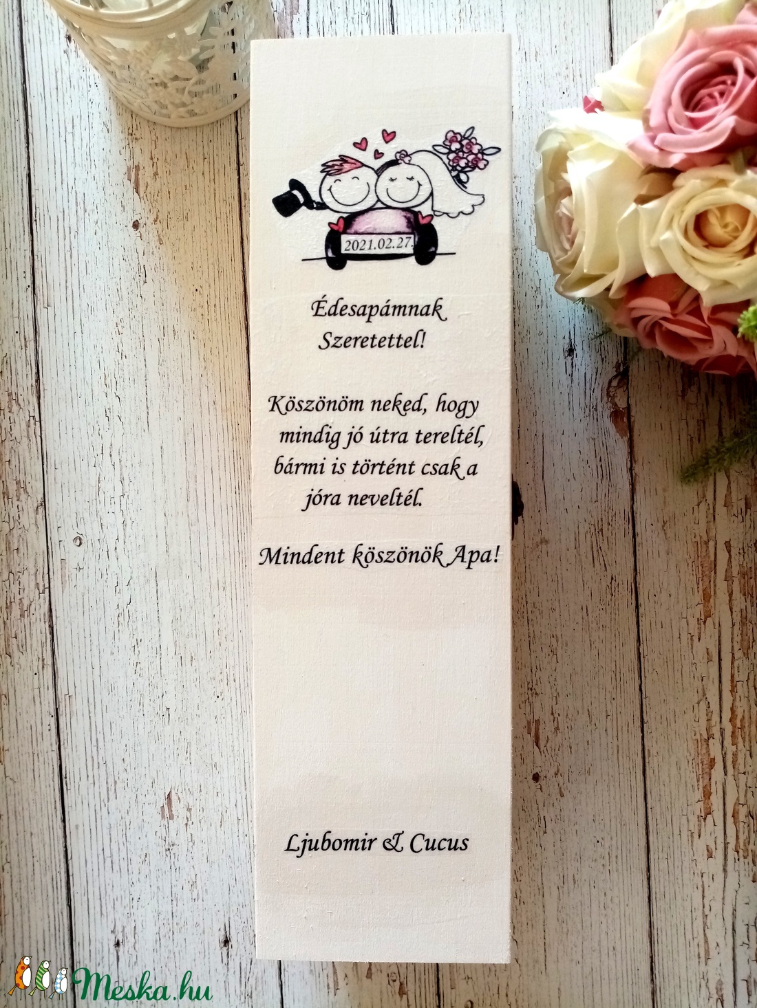 Apa szülőköszöntó - esküvő - emlék & ajándék - szülőköszöntő ajándék - Meska.hu