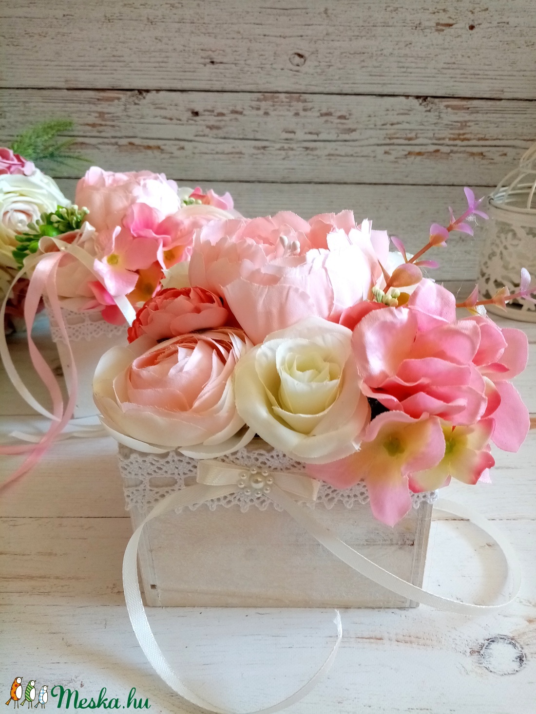 Vintage virágbox - otthon & életmód - dekoráció - Meska.hu