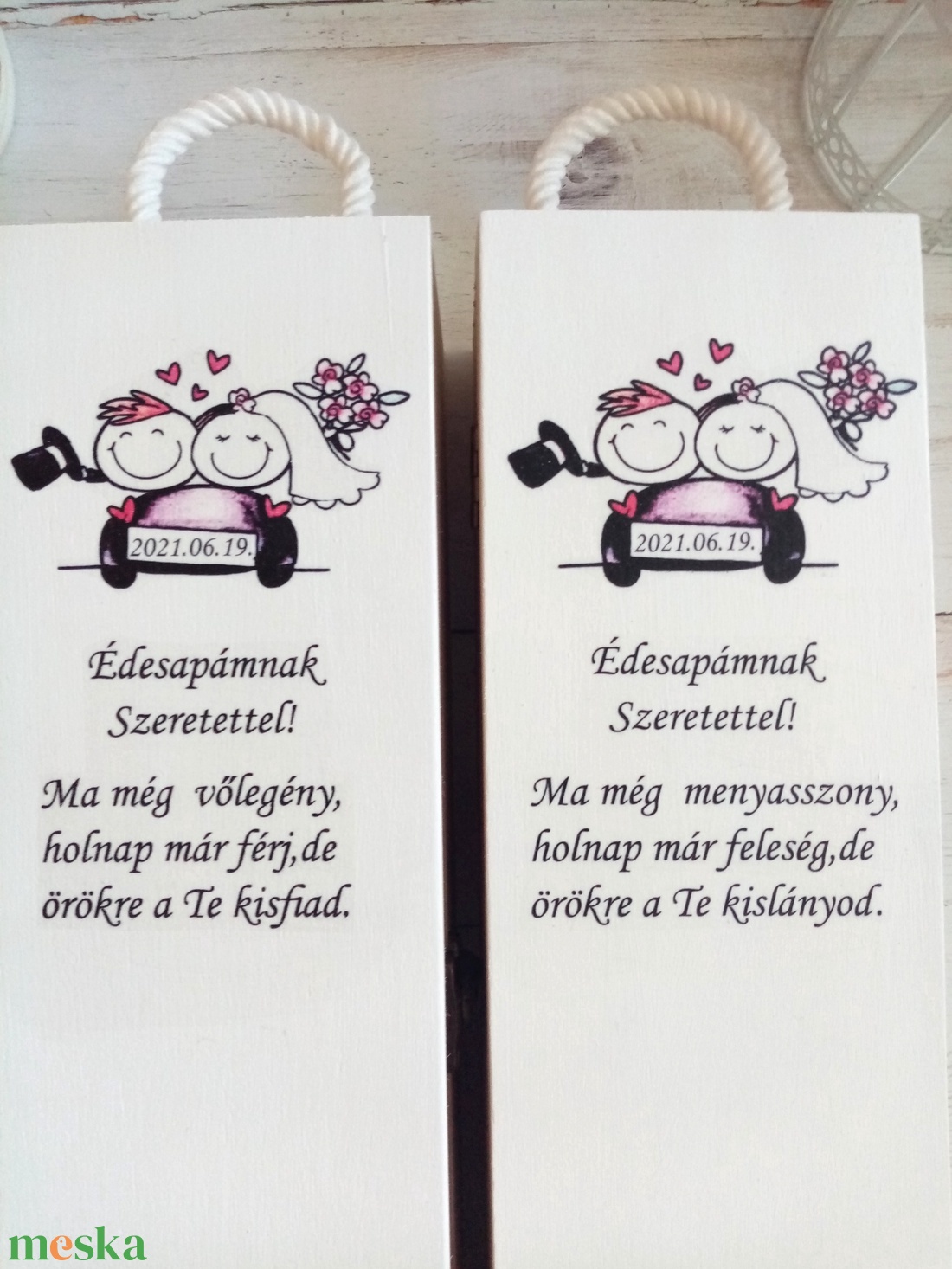 Bortartó szöveges ma még... - esküvő - emlék & ajándék - szülőköszöntő ajándék - Meska.hu Bortartó szöveges ma még... - esküvő - emlék & ajándék - szülőköszöntő ajándék - Meska.hu