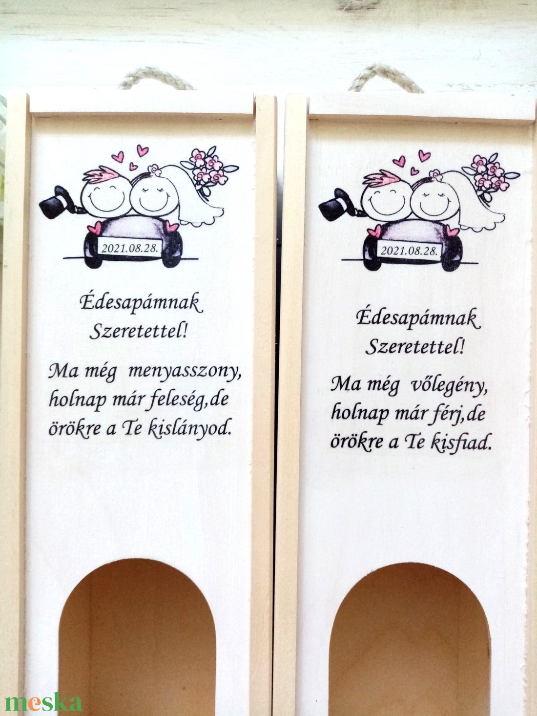 Bortartó - esküvő - emlék & ajándék - szülőköszöntő ajándék - Meska.hu