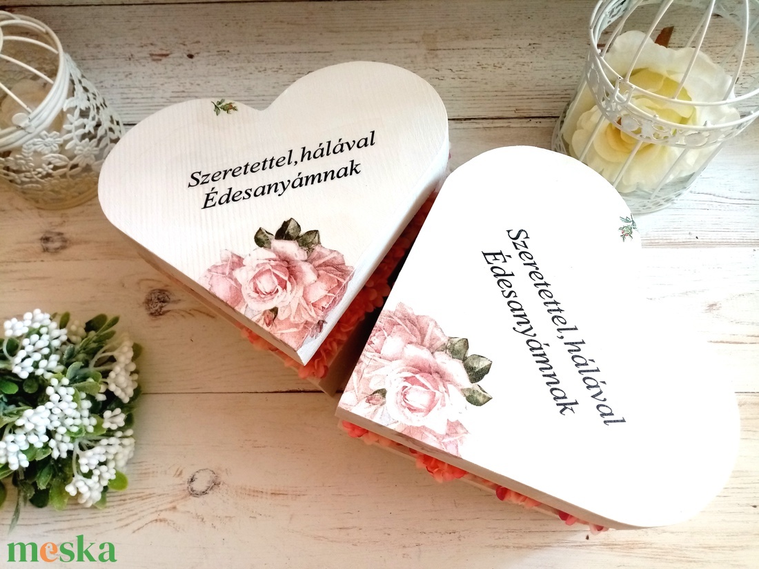 Szülóköszöntő garnitúra szives - esküvő - emlék & ajándék - szülőköszöntő ajándék - Meska.hu