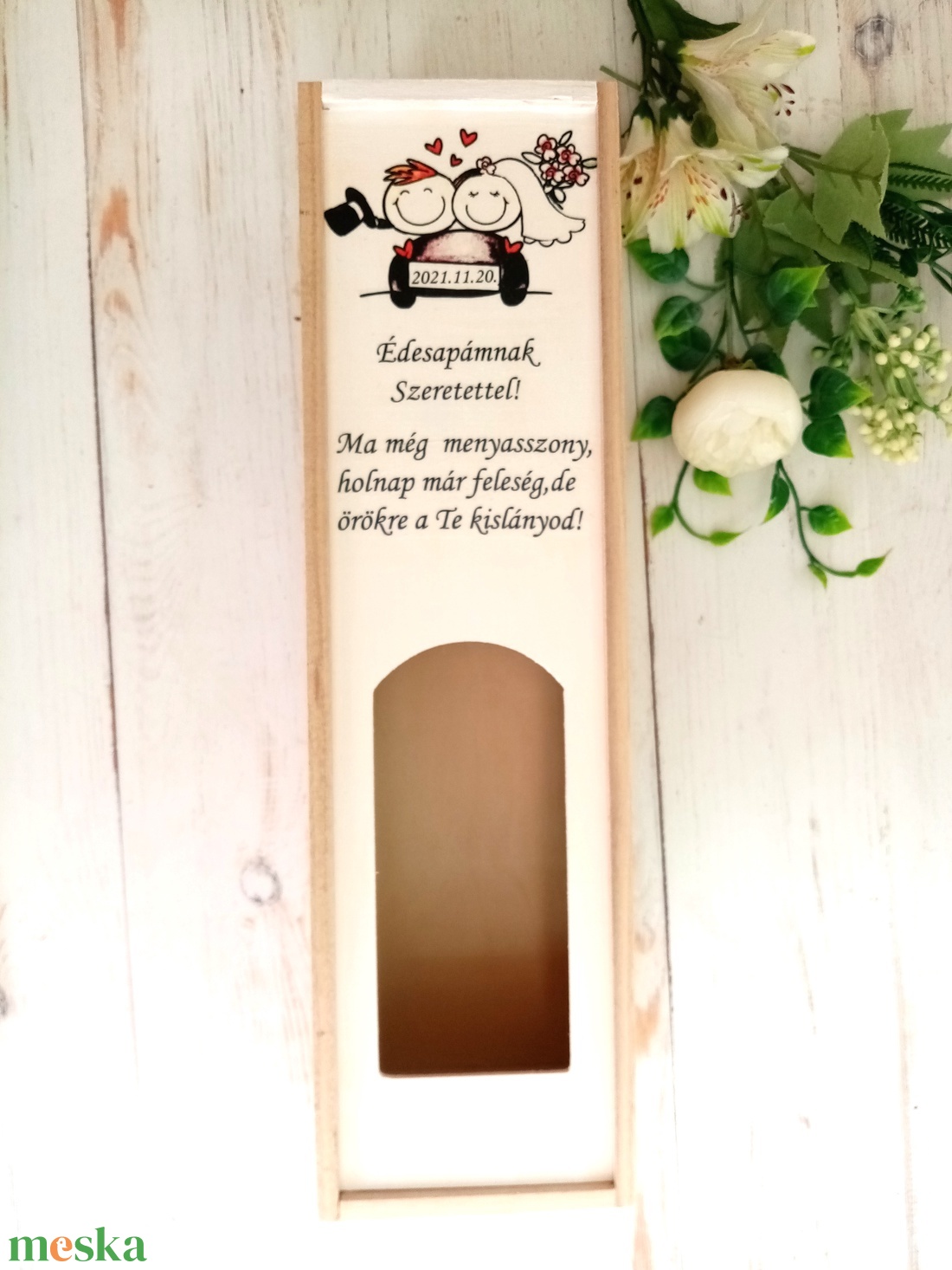 Ma még menyasszonyos bortartó - esküvő - emlék & ajándék - szülőköszöntő ajándék - Meska.hu Ma még menyasszonyos bortartó - esküvő - emlék & ajándék - szülőköszöntő ajándék - Meska.hu