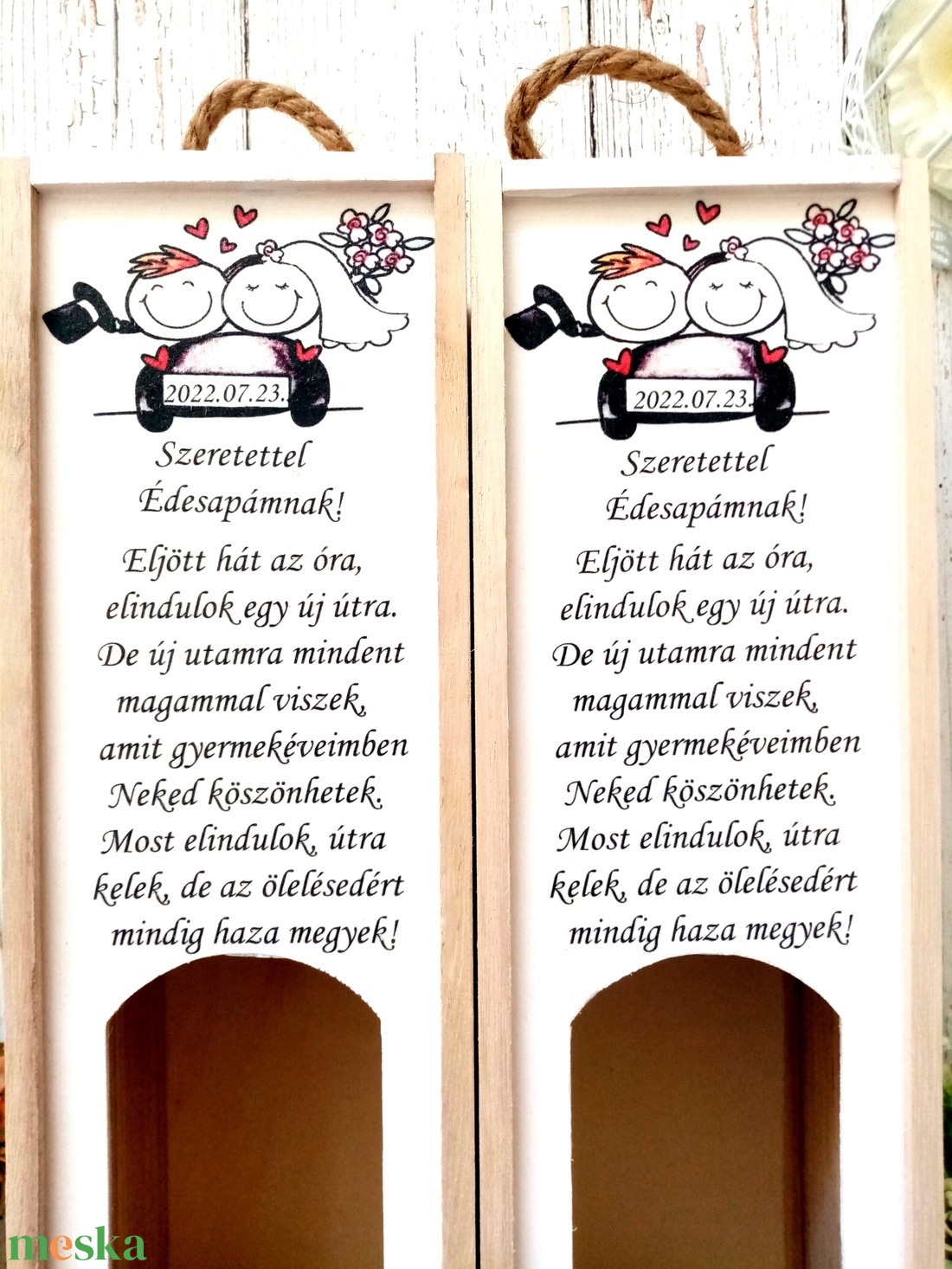 Édesapa bortartó - esküvő - emlék & ajándék - szülőköszöntő ajándék - Meska.hu Édesapa bortartó - esküvő - emlék & ajándék - szülőköszöntő ajándék - Meska.hu