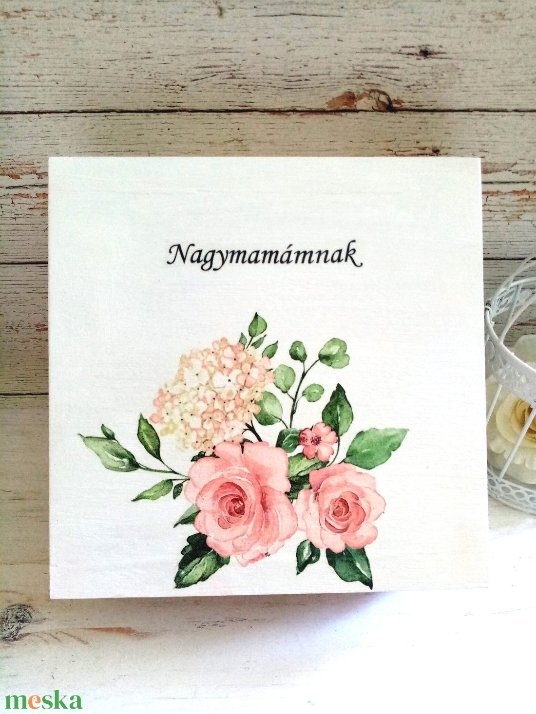 Nagymama örök habrózsa virágbox - esküvő - emlék & ajándék - szülőköszöntő ajándék - Meska.hu Nagymama örök habrózsa virágbox - esküvő - emlék & ajándék - szülőköszöntő ajándék - Meska.hu