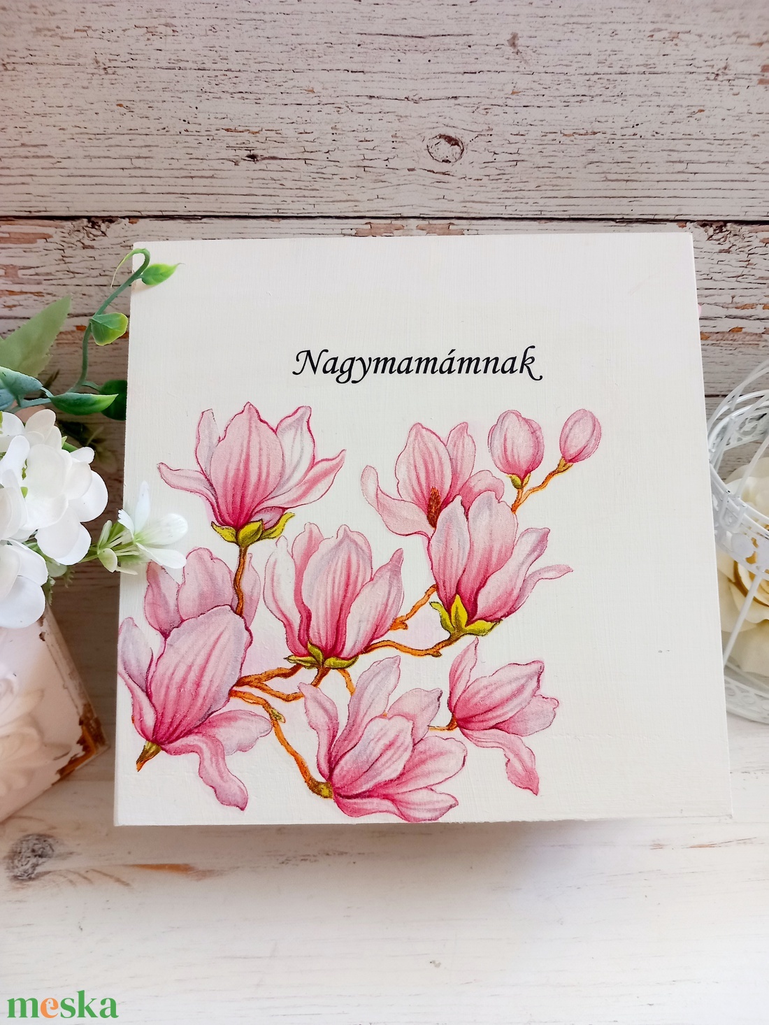 Nagymama virágbox - esküvő - emlék & ajándék - szülőköszöntő ajándék - Meska.hu Nagymama virágbox - esküvő - emlék & ajándék - szülőköszöntő ajándék - Meska.hu