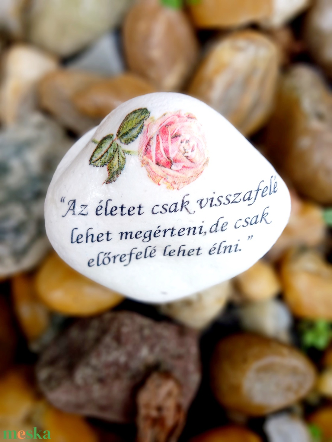 Feliratos kő! - esküvő - emlék & ajándék - köszönőajándék - Meska.hu