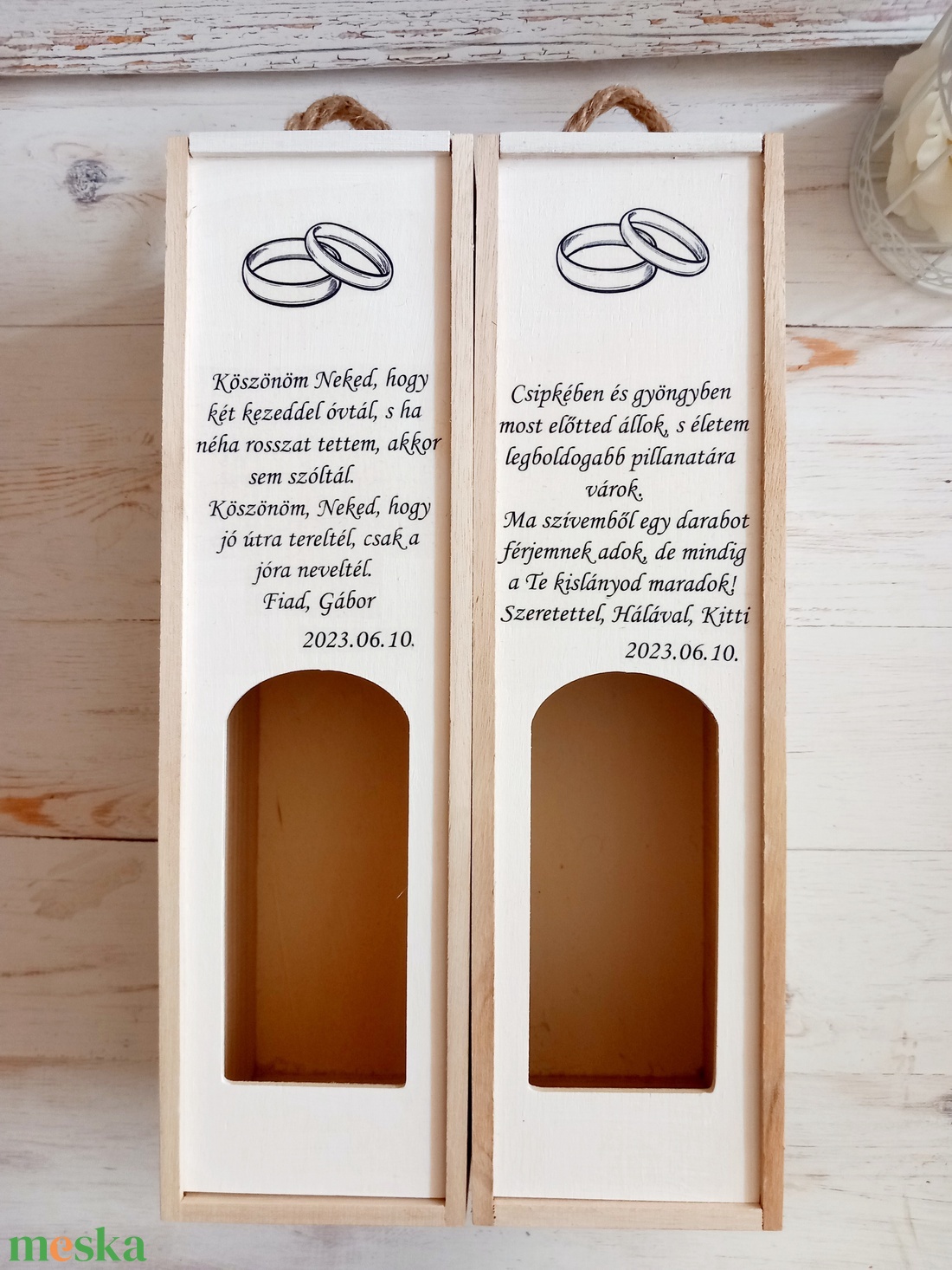 Édesapa gyűrűs bortartó - esküvő - emlék & ajándék - szülőköszöntő ajándék - Meska.hu Édesapa gyűrűs bortartó - esküvő - emlék & ajándék - szülőköszöntő ajándék - Meska.hu