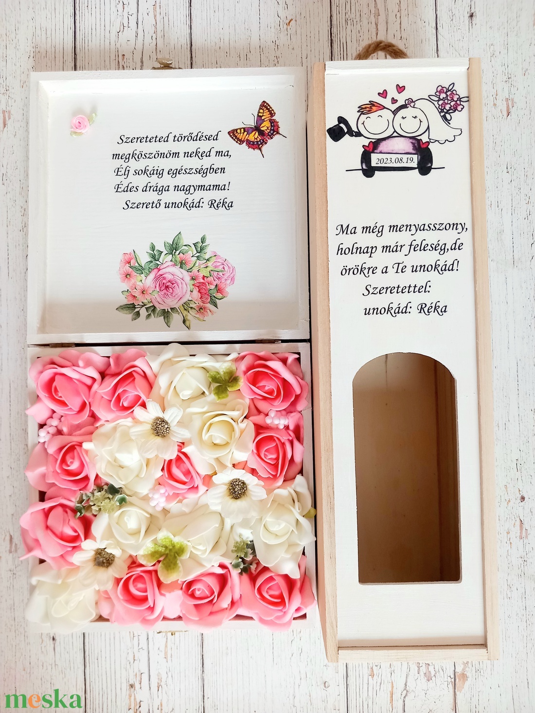 Nagymama örök habrózsa box és bortartó - esküvő - emlék & ajándék - szülőköszöntő ajándék - Meska.hu Nagymama örök habrózsa box és bortartó - esküvő - emlék & ajándék - szülőköszöntő ajándék - Meska.hu