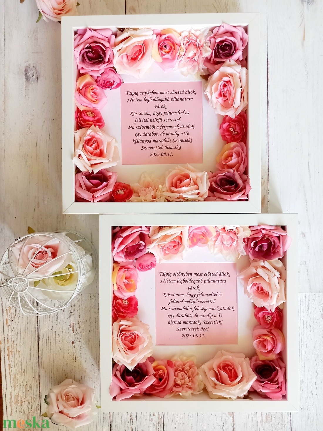 2 db Pink-mályva álom Szülőköszönt kép - esküvő - emlék & ajándék - szülőköszöntő ajándék - Meska.hu 2 db Pink-mályva álom Szülőköszönt kép - esküvő - emlék & ajándék - szülőköszöntő ajándék - Meska.hu