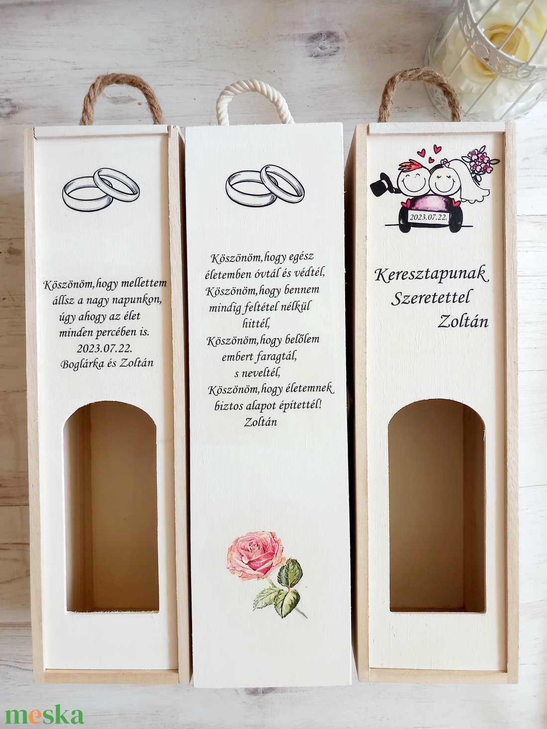 Bortartó 1db - esküvő - emlék & ajándék - köszönőajándék - Meska.hu Bortartó 1db - esküvő - emlék & ajándék - köszönőajándék - Meska.hu