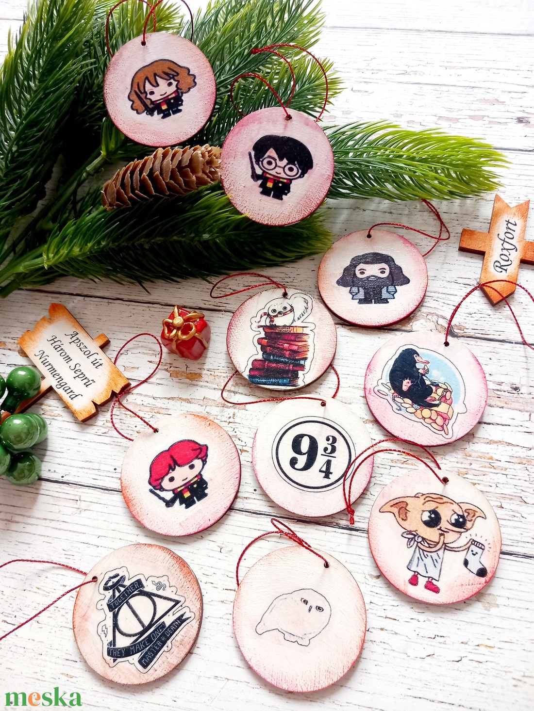 Harry Potter fa korong - karácsony - karácsonyi lakásdekoráció - karácsonyfadíszek - Meska.hu Harry Potter fa korong - karácsony - karácsonyi lakásdekoráció - karácsonyfadíszek - Meska.hu
