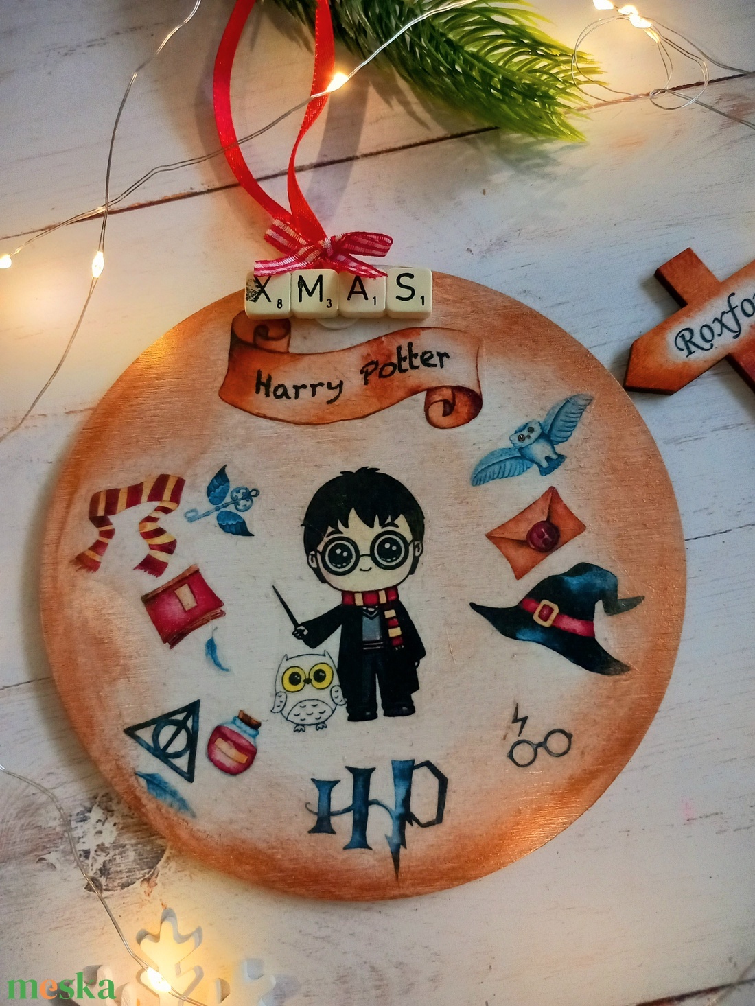 Harry Potter fa tábla - karácsony - adventi díszek - adventi ajtódísz - Meska.hu Harry Potter fa tábla - karácsony - adventi díszek - adventi ajtódísz - Meska.hu