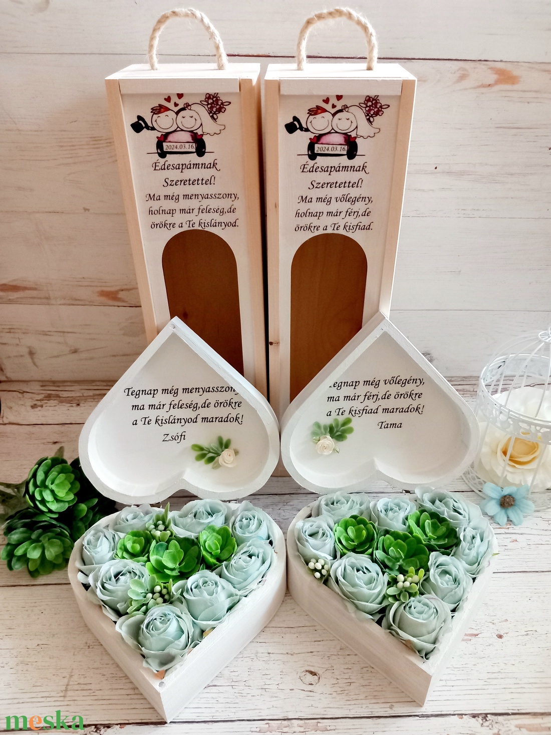 Green wedding pozsgás Szülőköszöntő garnitúra - esküvő - emlék & ajándék - szülőköszöntő ajándék - Meska.hu Green wedding pozsgás Szülőköszöntő garnitúra - esküvő - emlék & ajándék - szülőköszöntő ajándék - Meska.hu