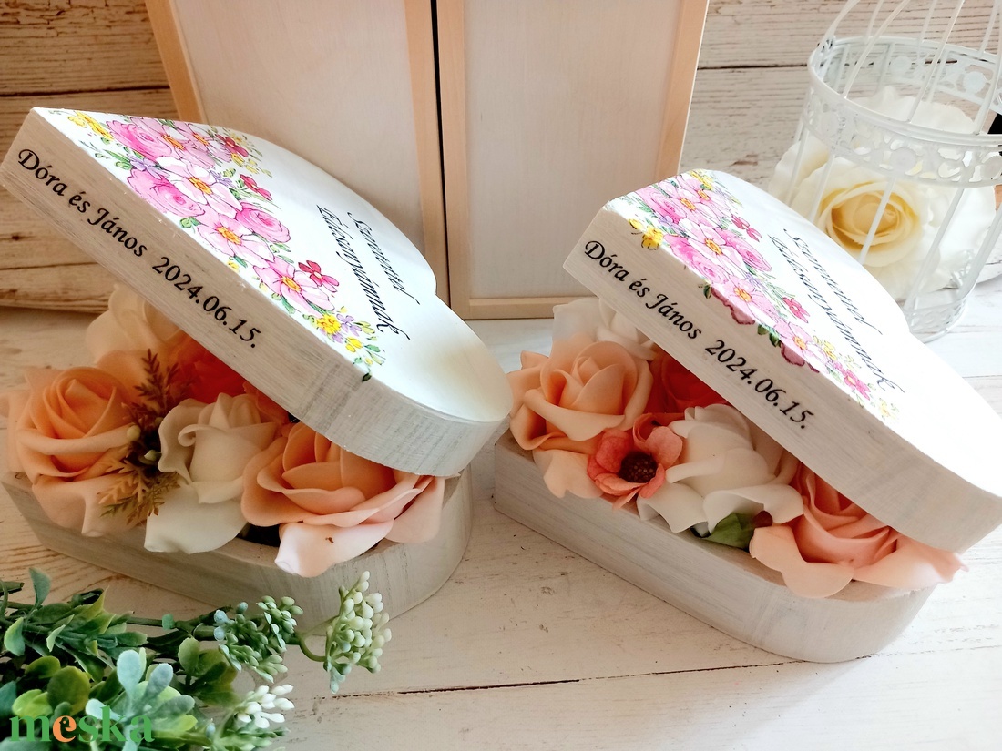Elegancia Szülőköszöntő garnitúra  - esküvő - emlék & ajándék - szülőköszöntő ajándék - Meska.hu