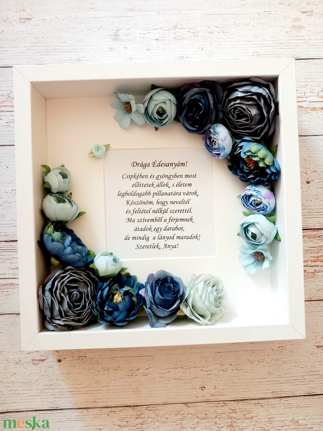 Blue virágos kép édesanyádnak - esküvő - emlék & ajándék - köszönőajándék - Meska.hu Blue virágos kép édesanyádnak - esküvő - emlék & ajándék - köszönőajándék - Meska.hu