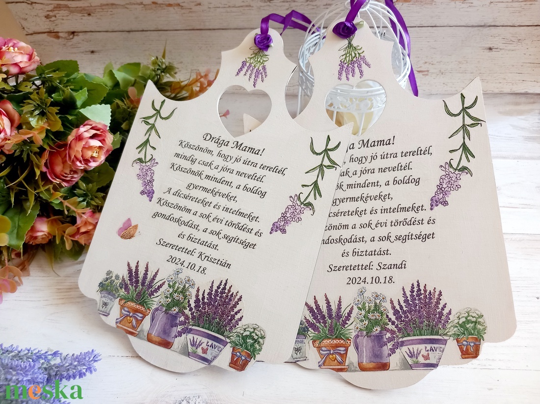 Nagymama levendulás köszöntő - esküvő - emlék & ajándék - szülőköszöntő ajándék - Meska.hu Nagymama levendulás köszöntő - esküvő - emlék & ajándék - szülőköszöntő ajándék - Meska.hu