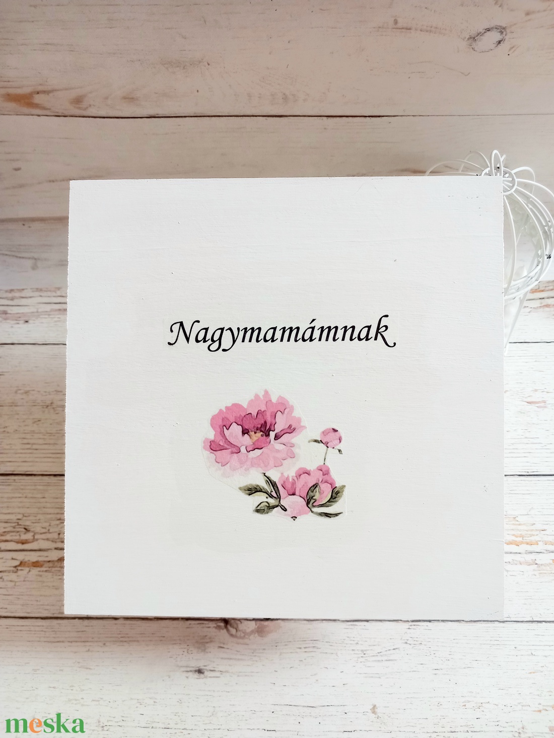 Nagymamás nagy méretű örök virágbox - esküvő - emlék & ajándék - szülőköszöntő ajándék - Meska.hu Nagymamás nagy méretű örök virágbox - esküvő - emlék & ajándék - szülőköszöntő ajándék - Meska.hu