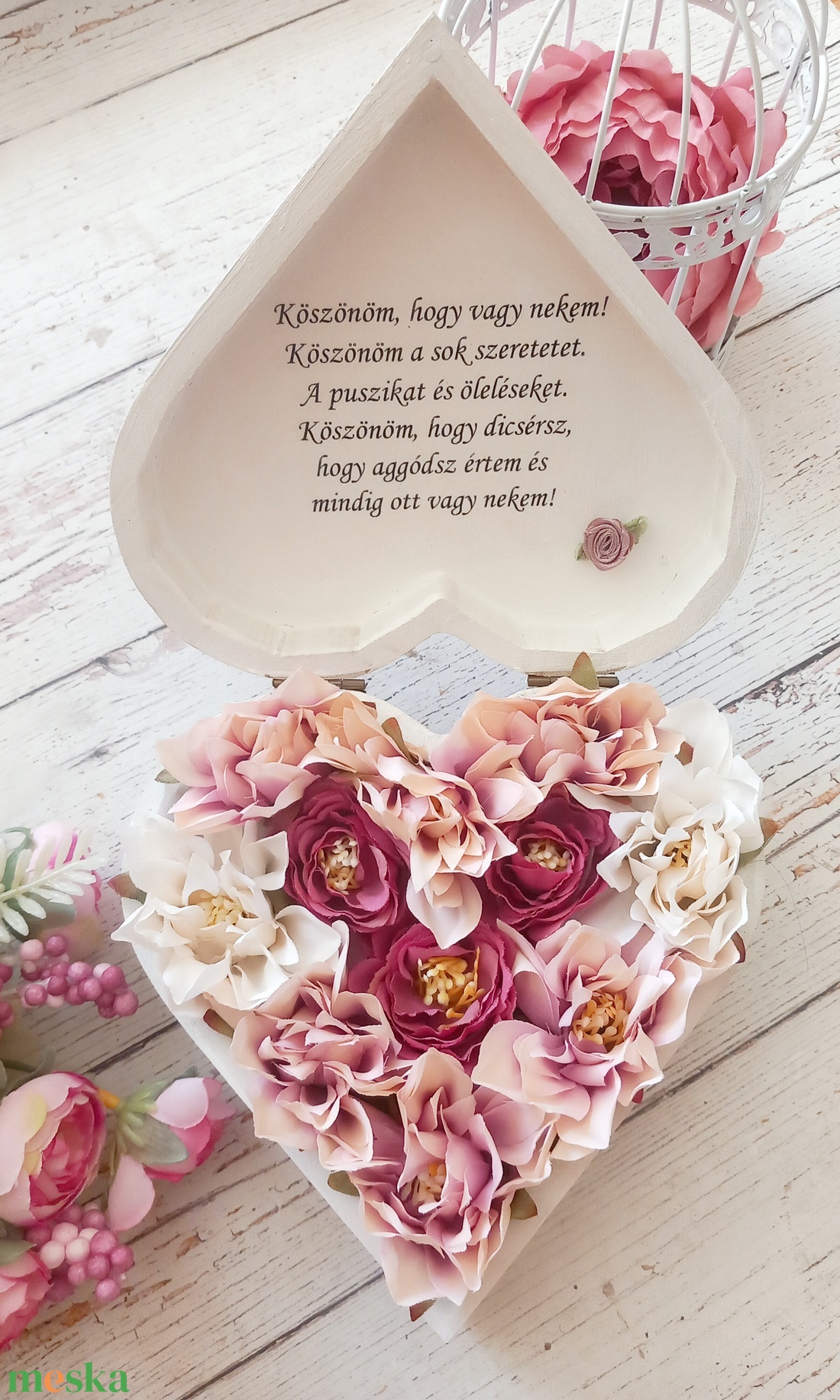 Szív Nagymama szülőköszöntő virágbox - esküvő - emlék & ajándék - szülőköszöntő ajándék - Meska.hu Szív Nagymama szülőköszöntő virágbox - esküvő - emlék & ajándék - szülőköszöntő ajándék - Meska.hu