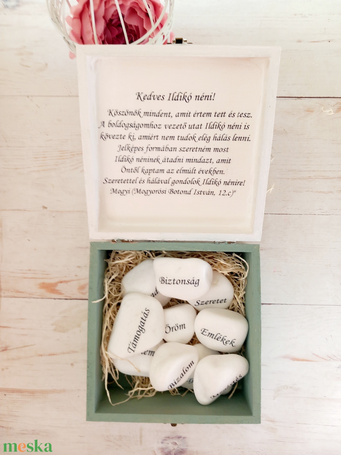 Köszönetajándék  - otthon & életmód - dekoráció - asztal és polc dekoráció - kavics & kő - Meska.hu