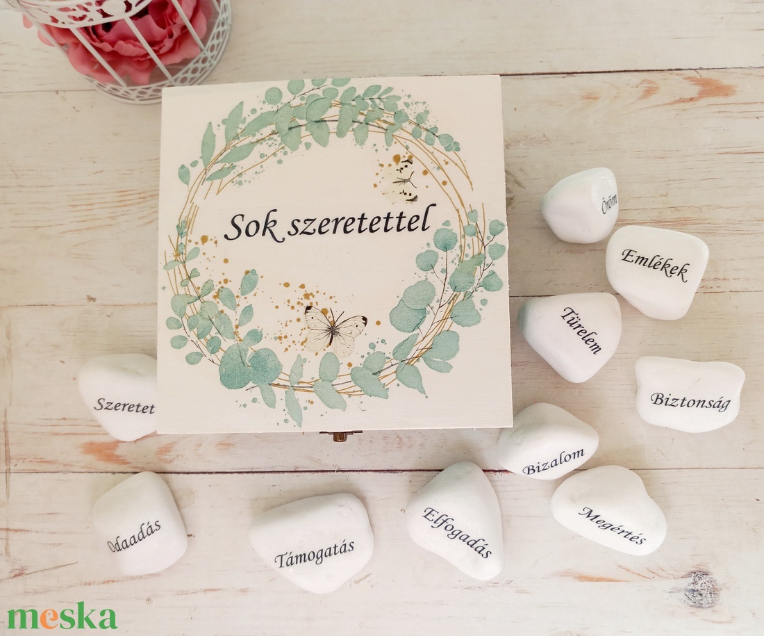 Köszönetajándék  - otthon & életmód - dekoráció - asztal és polc dekoráció - kavics & kő - Meska.hu