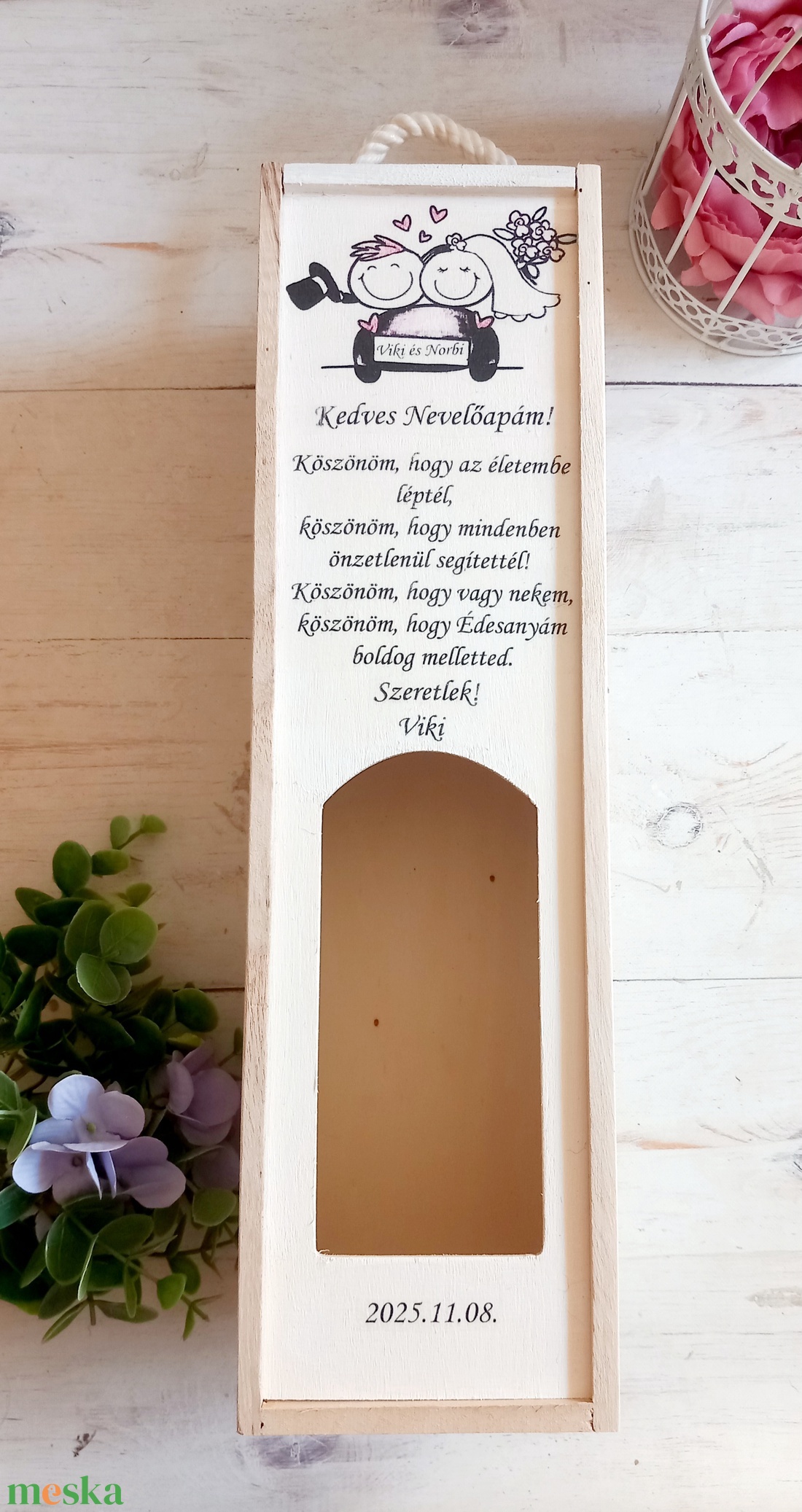 Bortartó Kedves Nevelőapás - esküvő - emlék & ajándék - szülőköszöntő ajándék - Meska.hu Bortartó Kedves Nevelőapás - esküvő - emlék & ajándék - szülőköszöntő ajándék - Meska.hu